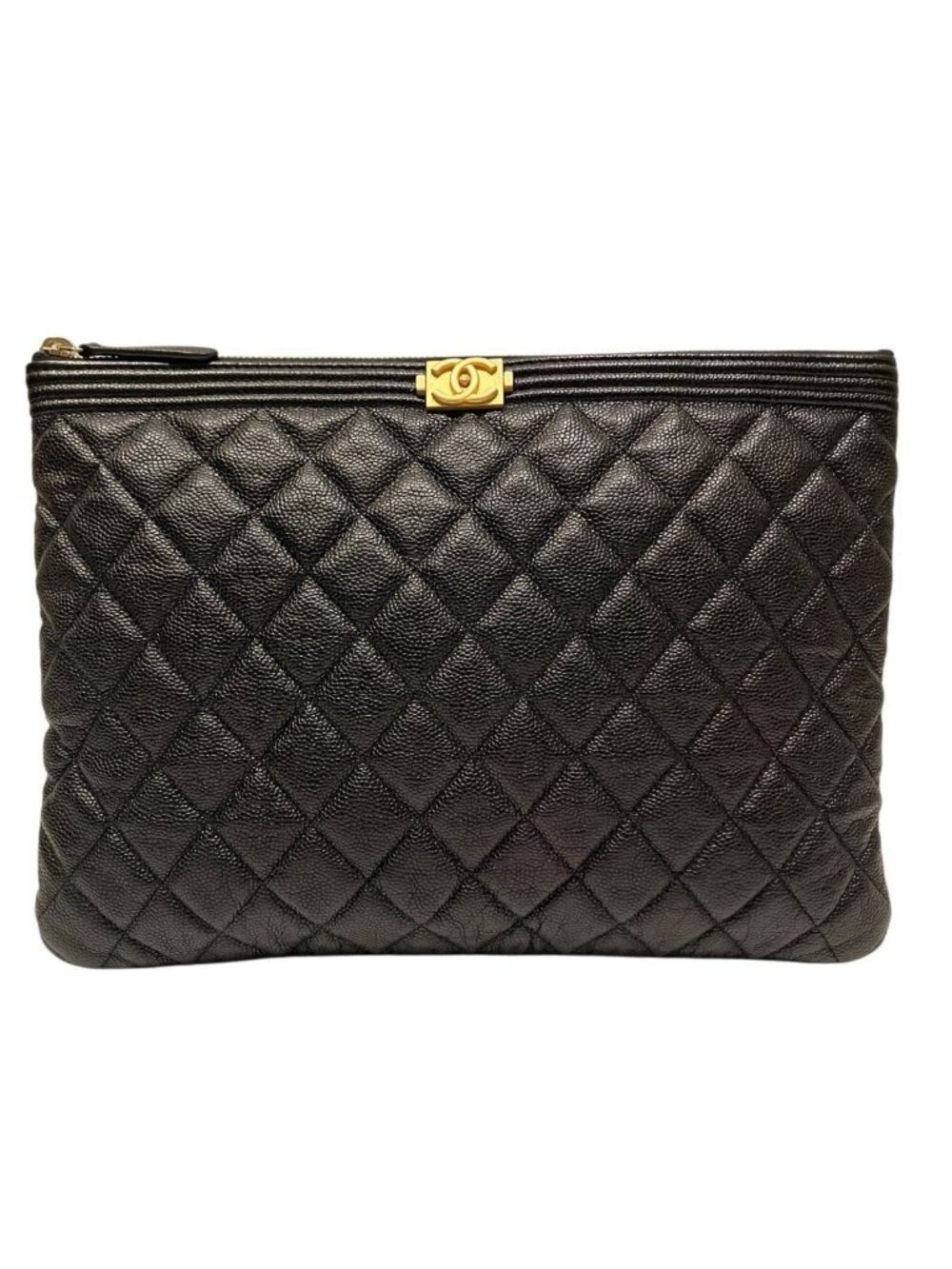 Chanel Clutch Caviar Leather